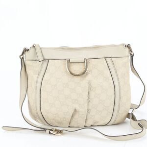 Guccissima Abbey 203257 Leather Shoulder Bag Crossbody Gold Hardware Women's